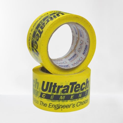 Image of Yellow Ultratech Adhesive Tape | Shuttering tape | Bopp Tape (100 Meter Length) Width 2.5 inch | Pack of 5 Piece