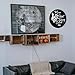 Blulu Music is What Feelings Sound Like Wooden Vinyl Records Album Wall Decor Round Record Artwork Decoration Modern Hanging Art Decor for Party Home Artist Studio