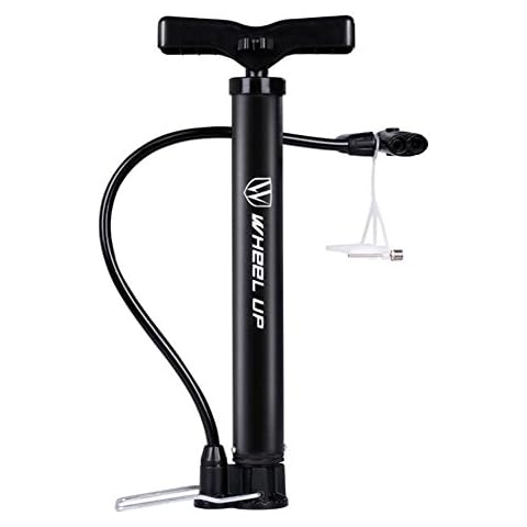 LETTON Portable Bike Floor Pump Automatically Reversible Presta & Schrader Valves Mini Bicycle Air Pump 120PSI with Multifunction Ball Needle Cover