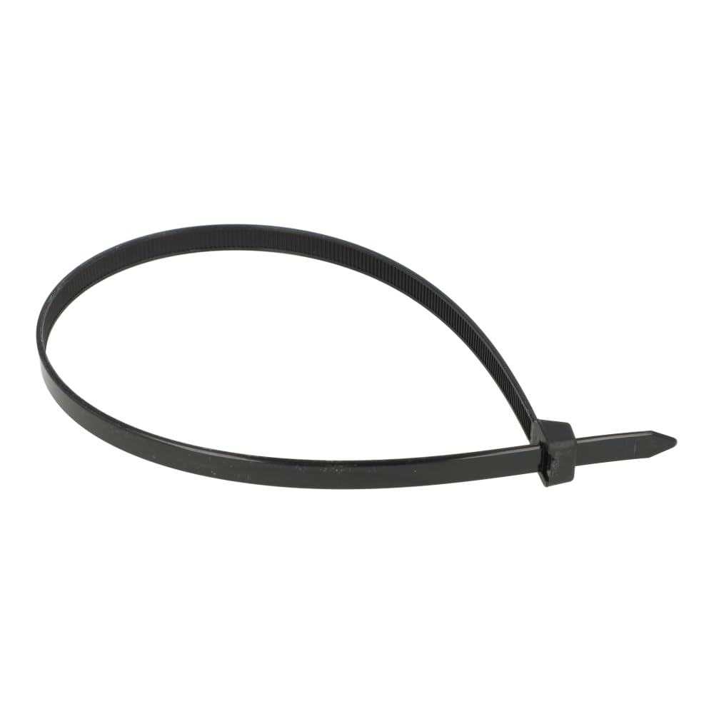 KTEC370X7.6B | KTEC CABLE TIES 370MM X 7.6MM BLACK, NYLON 66, UL94V-2, TENSILE STRENGTH 55KGS MIN. (PACK OF 100)