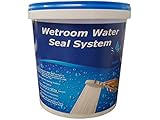 Nassboards Waterproof 5L Tanking Membrane for Wetrooms, Bathrooms, Kitchens and Waterproofing – Perfect for Wet Zones, Tiling Showers, Preventing Moisture – 5 Litre Waterproof Tanking Membrane