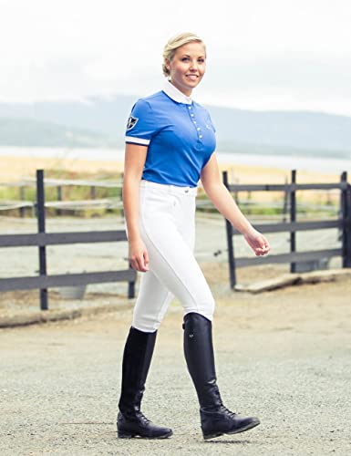 Horze 36277-WH-40 Active Women'S Horse Riding Silicone Grip Full Seat Breeches thumb #8