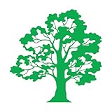 Calcomanías de letras Roble Natural Hogar Creativo ación 54x54.7cm Varios tamaños Verde