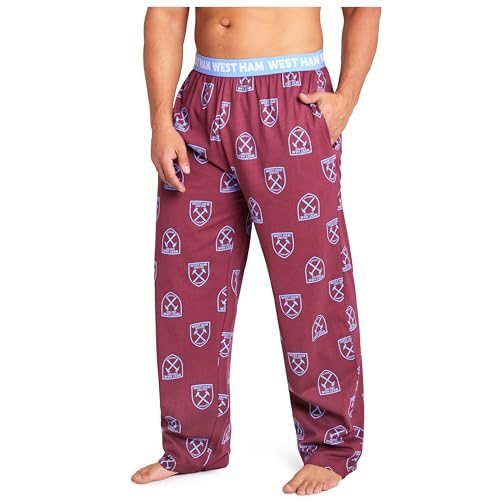 West Ham United F.C. Mens Pajama Pants Lounge Pants Loungewear Comfy Sleepwear