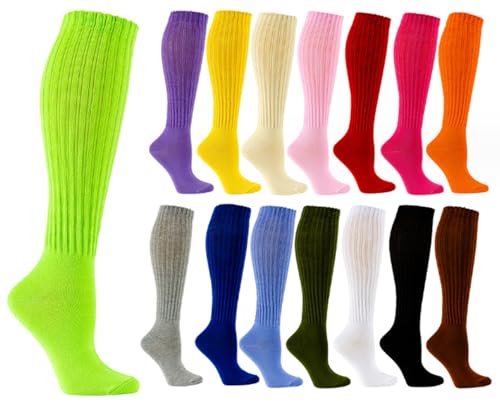 Galsang Women's Slouch socks Women's Knee-High Scrunch Socks for Women,Soft Long Scrunch Boot Socks,#K3062