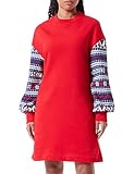 moschino kleiderkreisel long-sleeved dress with sleeves allover hearts & penguins printed