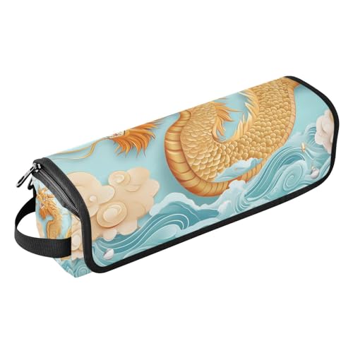 Estuche de viaje 2 en 1 para plancha y rizador con base resistente al calor, bolsa organizadora para herramientas de cabello miniatura 1