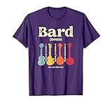 Bard Class Tabletop Definition Musical Prodigy Instrument T-Shirt