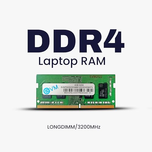 Image of EVM 4GB DDR4 Laptop RAM 3200MHz - Unleash Your System's Full Potential - Perfect for Gamers, Office Work, and More - 10 Years Warranty (EVMT4G3200S88P)