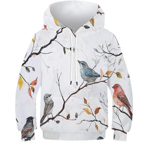 Sweat-shirt à capuche enfants avec poches pull manches longues école et loisirs
