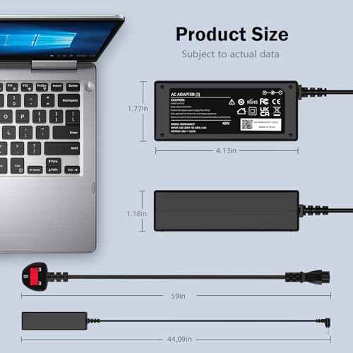 45W Laptop Charger Compatible with Asus X401 X550L X551C X551M X705M X552L X555L X751L X751N F551C F551M F554L F555L F751L F751M R556U R556L R510L R751L AD883020 EXA1208EH Power Adapter 5.5 * 2.5mm - Image 6