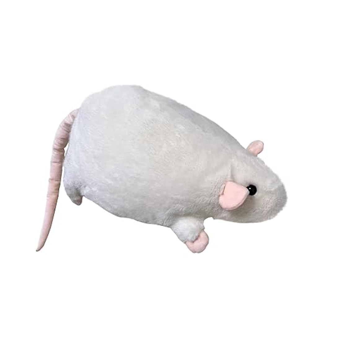 HADAVAKA Rat Plush, Soft Stuffed Animal with Ultra-Soft Cozy Fabric, Large Size Fluffy, Realistic Cute Rats Pillow, Perfect For Sofa Bed And Warm Home Room Decor (Beige White,Total length 40cm)