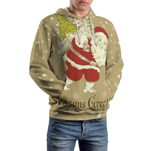 Sweat à capuche Noël flocon de neige pull mixte UMENG S - 6