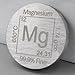 1 oz Ounce Magnesium Round .9995 Pure Paperweight - Element Design with Certificate of Authenticity