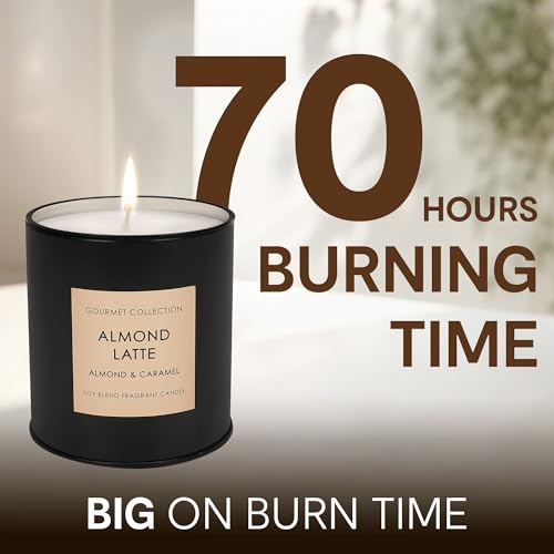 Image of Anko Wax Australia Almond Latte Scented Candles - 70Hrs Burn Time | Diwali Gifts