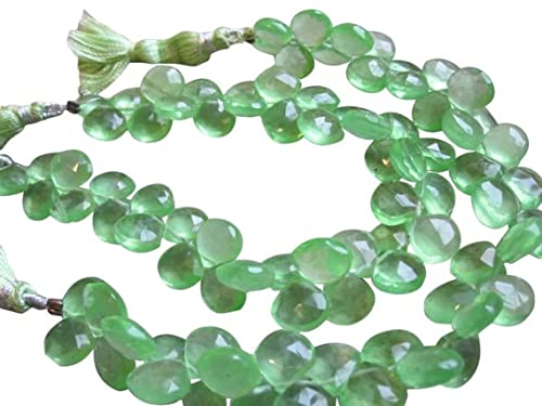 Briolettes en quartz vert de 9mm pour confectionner vos bijoux bohèmes d'été