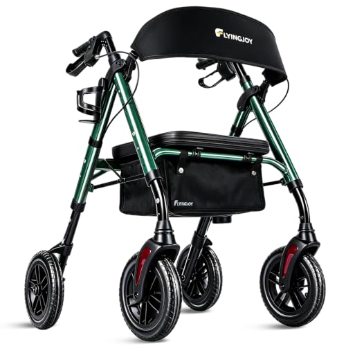 Rollator Walkers for Seniors with Seat,4 Wheel Rolling Walker,300lbs