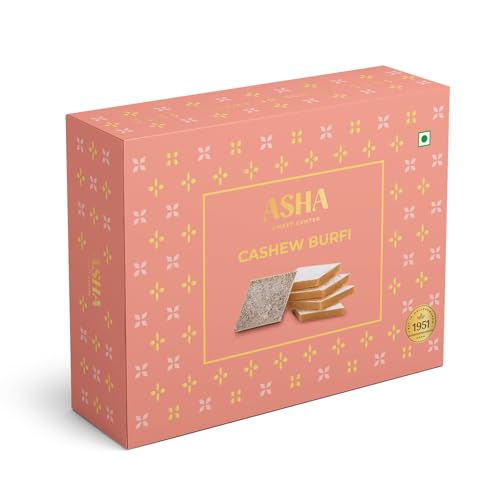 ASHA SWEET CENTER Premium Handcrafted Kaju Katli 500gm(Pack of 1)...