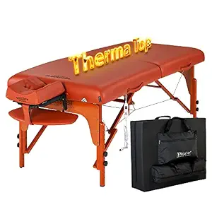 Master Massage 31" Santana Therma Top Portable Massage Table Package with Built-in Heating Pads