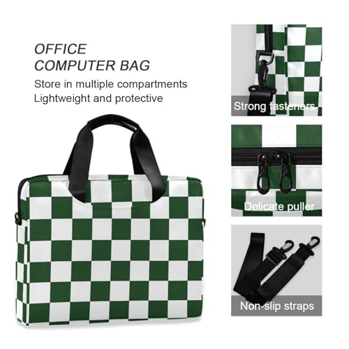 Funda para portátil 15.6 pulgadas con asa y correa verde miniatura 6