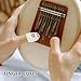 Abaodam 10pcs Transparent Kalimba Finger Sleeve Protectors Silicone Thumb Covers for Playing Comfortable and Wear-resistant for Guitar and Thumb Piano Enthusiasts
