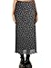 Avanova Women Boho Mesh Floral High Waisted Midi Skirts Flowy Summer Long Skirts Ditsy Black Small