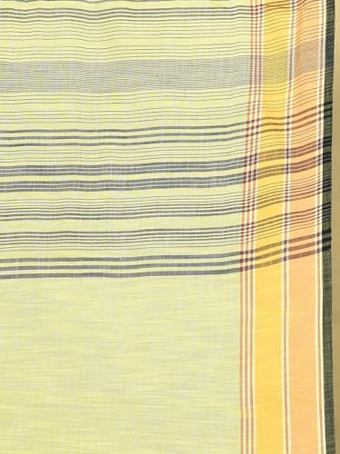 Image of MADHUHANSH Women's Cotton Linen Saree with Unstitched Blouse Piece and Floral Printed Pattern | Women Saree for Special Occasion | Stylish Modern Sarees