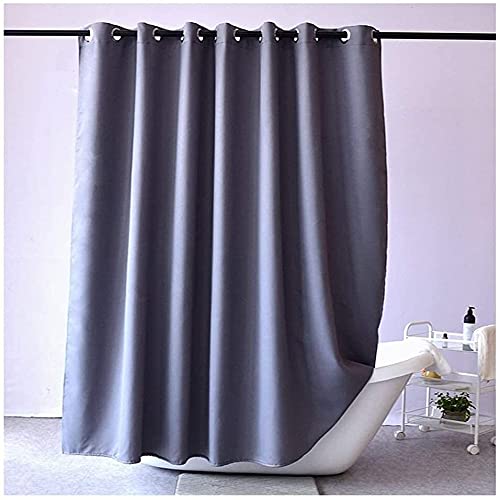Rideau de douche anti-résistant et imperméable grand format en tissu polyester lavable