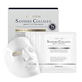 WELLDERMA Sapphire Collagen Impact Hydrogel Fitting Mask, 25g x 4 Sheets – Hydrating & Firming Micro-Hole Sheet Mask with Collagen Water 850,294ppm, Niacinamide & Peptides