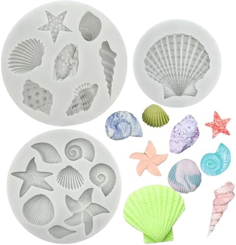 Moule En Silicone Coquillages Marins Décorations Inspirées De L