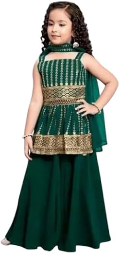 Kid Girls Ethnic Kurta Bottom Set| Comfortable, Breathable, Lightweight, Skin Friendly|SL_216