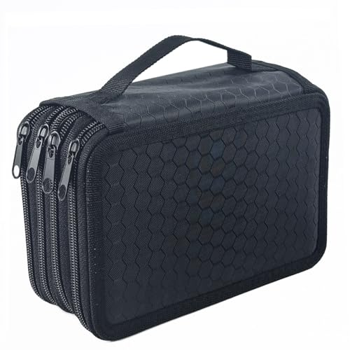 Image of YOUNGCOL 72 Slots Colored Pencil Case Pencil Holder Color pencil organizer Storage (Black 4C)