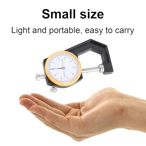 Calibrador de espesores Tyenaza, medidor de grosor para cuero curtido al vegetal, herramienta de medición DIY (0-20 mm) miniatura 4