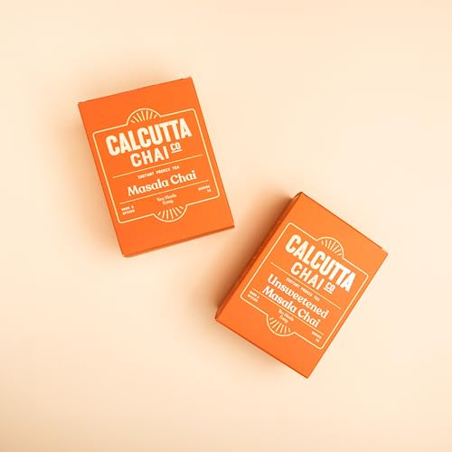 Image of Calcutta Chai Co Masala Chai | Unsweetened Masala Chai | 420 Gram - Pack Of 2 Combo | Instant Tea Premix | 30 Sachets | Low Sugar & Zero Added Sugar | Made With Assam Tea | Added Natural Spices