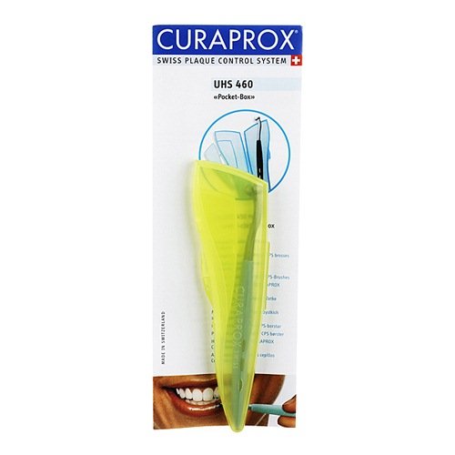 CURAPROX UMS 460 Pocket Box+Halter 1 st, Weiß, Silikon, Manuell, Zahnbürste