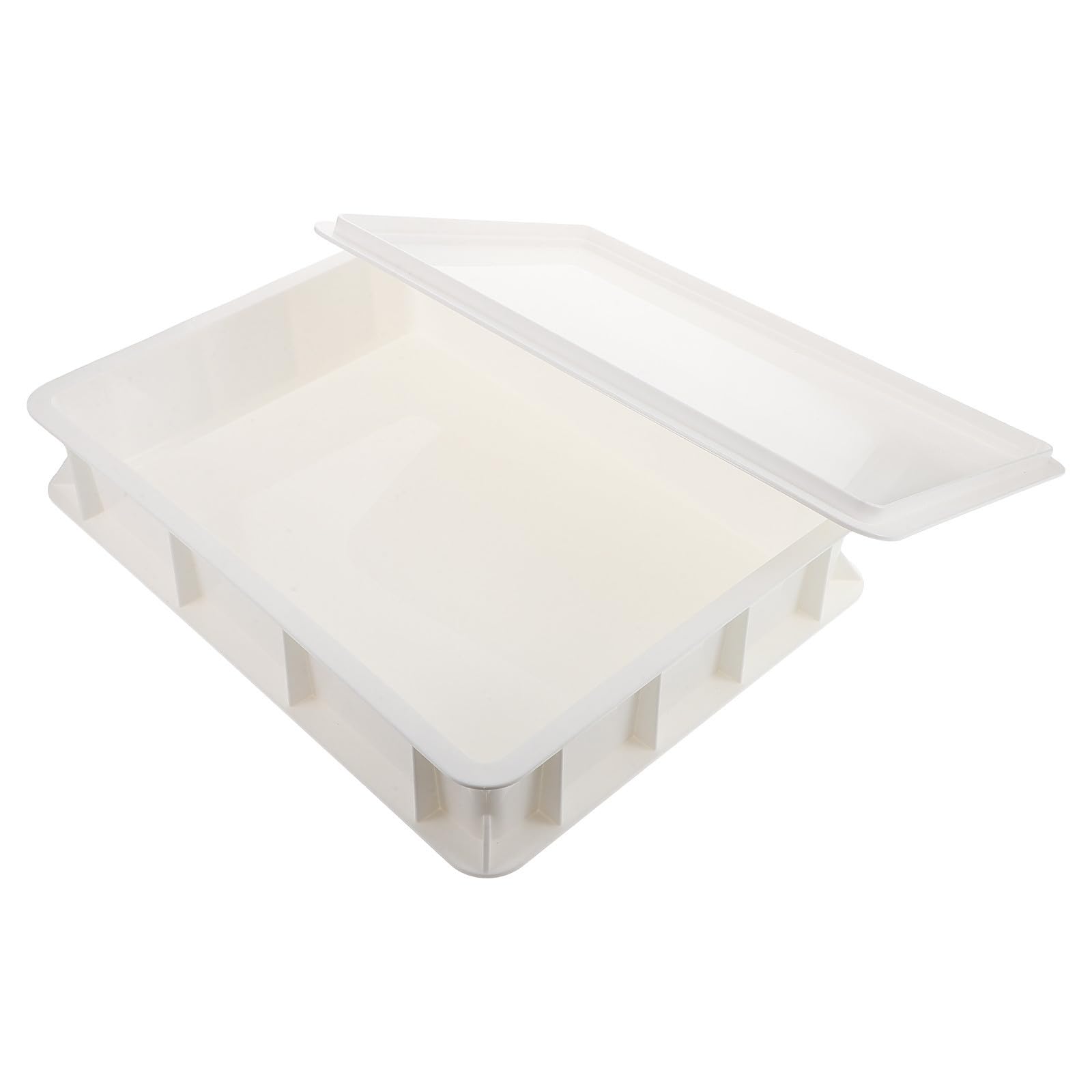 Boîte à pâte à pizza évite le dessèchement de la pâte récipient blanc empilable Magiclulu
