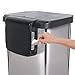 Glad GLD-74506 Stainless Steel Step Trash Can with Clorox Odor Protection | Large Metal Kitchen Garbage Bin with Soft Close Lid, Foot Pedal and Waste Bag Roll Holder, 13 Gallon