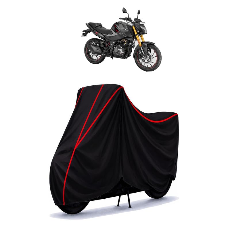 Image of Hero Xtreme 300 R Water Resistant Bike Cover for All Motorcycles & Rain | Heavy Duty Taffeta Fabric | UV Protection, Dustproof, Scratchproof | All Weather Two Wheeler Body Cover with Elastic Bottom