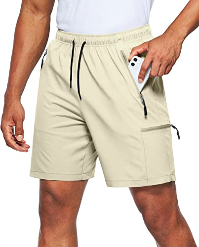 Viodia Bermuda cargo masculina elástica de secagem rápida para golfe e treino, shorts para homens, c