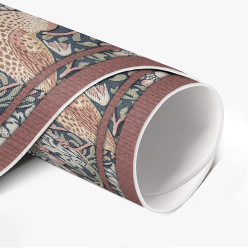 Tapis vinyle ø110 cm de sol cuisine rond salon PVC résistant