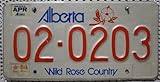 Abmessung ca.30x15cm Original Kanada Auto-Kennzeichen aus der Provinz Alberta, Canada License Plate, Metall Nummernschild