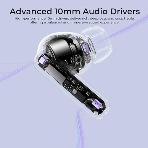 Image of TP TROOPS Wireless Earbuds with Touch Controls, 30 Hours Battery Life, Bluetooth in-Ear Headphones, TWS with Bluetooth v5.4(Black)