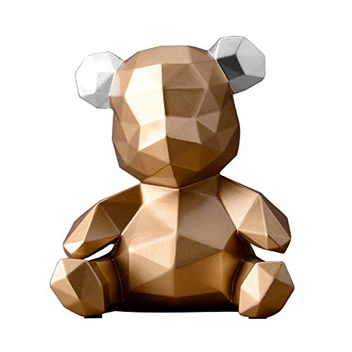 Minmin Piggy Bank Creative Bear Piggy Bank Decoración del hogar Sala de Estar Habitación de los niños Piggy Bank Regalo de Apertura Creativa ucha (Color : A)