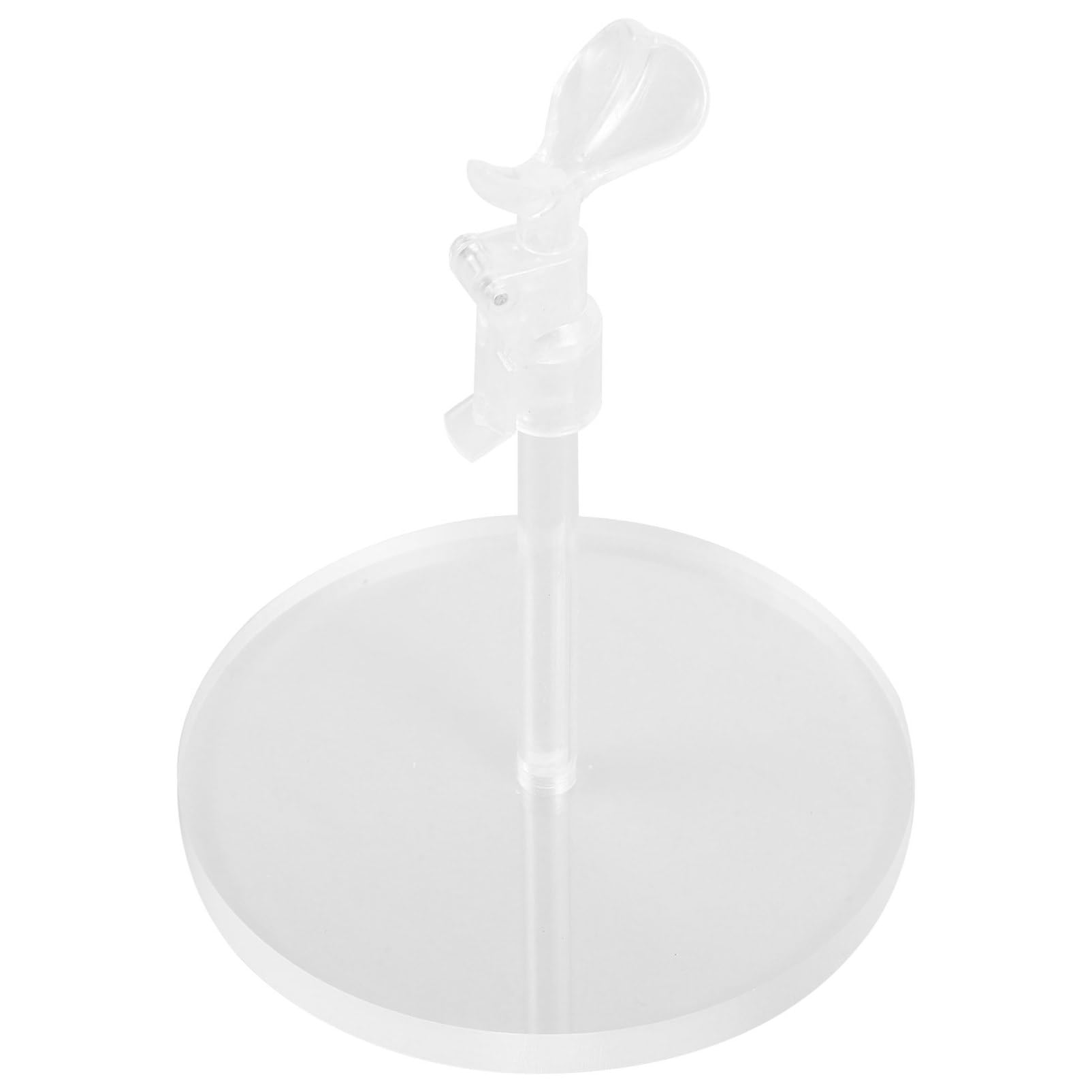 ERINGOGO Doll Stand Rack Acrylic Construction Adjustable Height Sleek Design Perfect for Display
