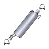 Northeastern Exhaust | Stainless Steel Exhaust Muffler Compatible for Dodge Ram 1500 2006-2008 5.7L | Extended Crew Cab | Free Clamps Included | Automotive Replacement Part