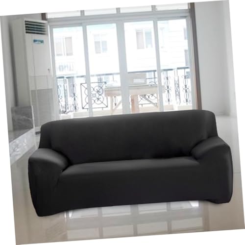 Housse de canapé antidérapant DOITOOL protection extensible solide noire