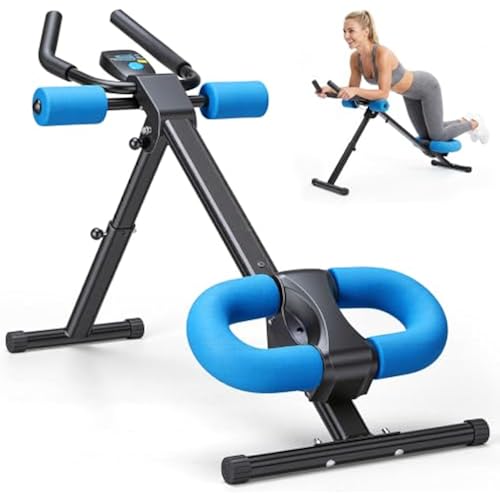 NEWBULIG Ab Machine, Abs Workout Equipment for Home Gym, Adjustable Ab Trainer Machine for Stomach Workout, Foldable Abdominal Trainer