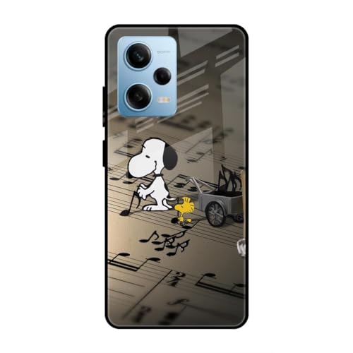 Image of SmashItUp Cartoon | Music Designer Printed TPU Metal Case Mobile Back Cover for Redmi Note 12 Pro 5G