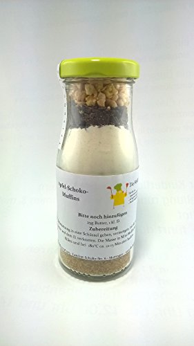 Apfel-Zimt-Muffins Backmischung in dekorativer Glasflasche ideal als Geschenk Cover
