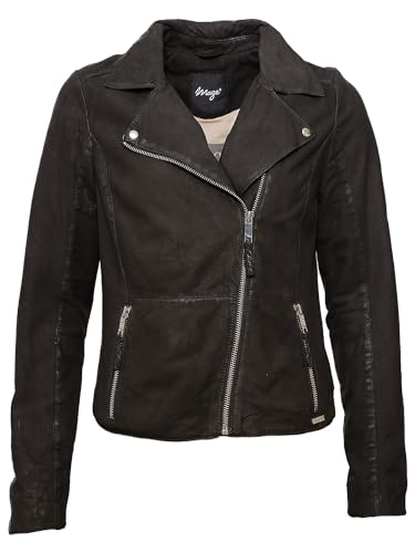 MAZE Chaqueta de cuero para mujer 4202195, Negro , XL